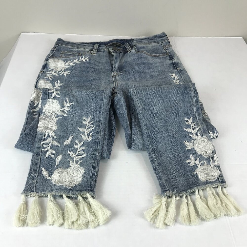 Women's COCO & CARMEN Embellished cropped jeans Size S/M